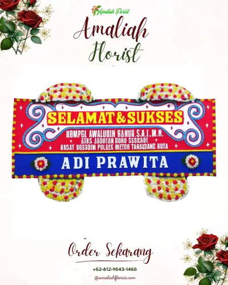 Papan Bunga Ucapan Selamat Jambar